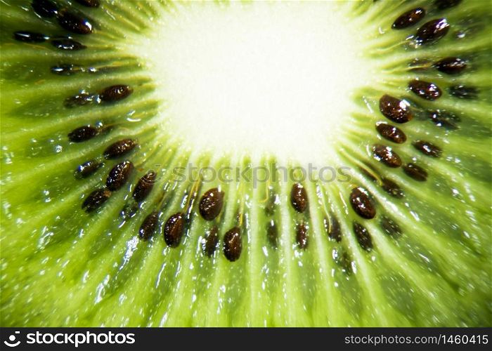 Close up of a kiwi fruit