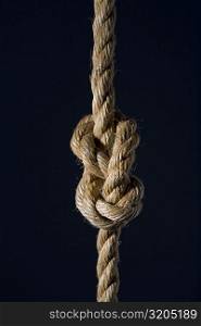 Close-up of a knot on a rope