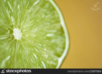 Close-up of a lemon slice