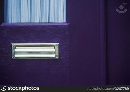 Close-up of a mail slot