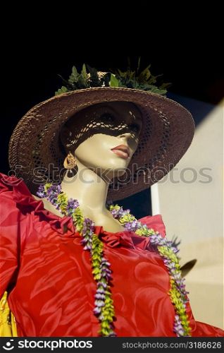 Close-up of a mannequin, Honolulu, Oahu, Hawaii Islands, USA