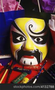 Close-up of a mask, Hong Kong, China