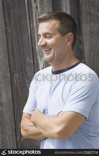 Close-up of a mature man day dreaming