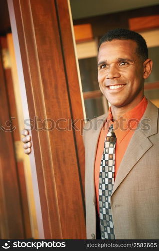 Close-up of a mature man smiling