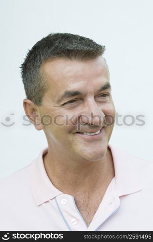 Close-up of a mature man smiling