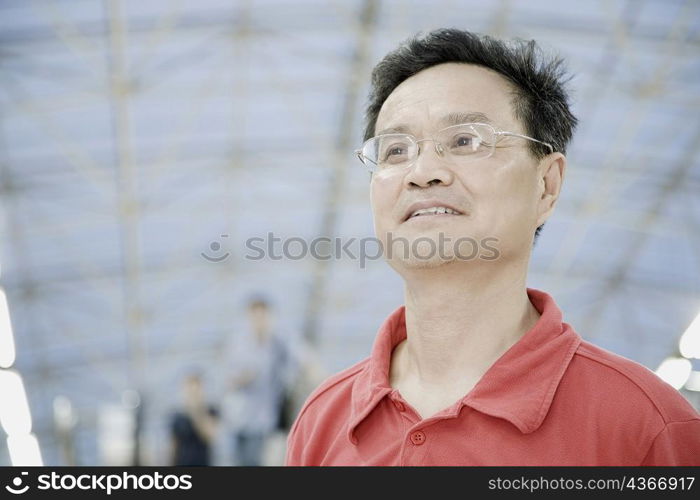 Close-up of a mature man smiling