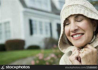 Close-up of a mature woman day dreaming