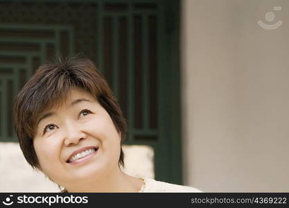 Close-up of a mature woman day dreaming