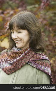 Close-up of a mature woman smiling