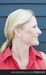 Close-up of a mature woman smiling