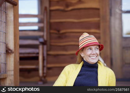 Close-up of a mature woman smiling