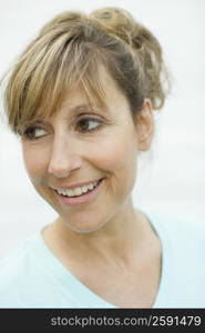 Close-up of a mature woman smiling