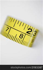 Close-up of a measuring tape