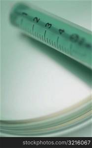 Close-up of a medical injection