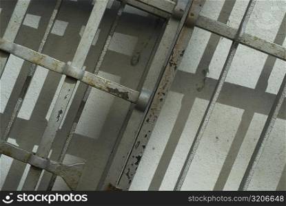 Close-up of a metal gate