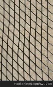 Close-up of a metal grill