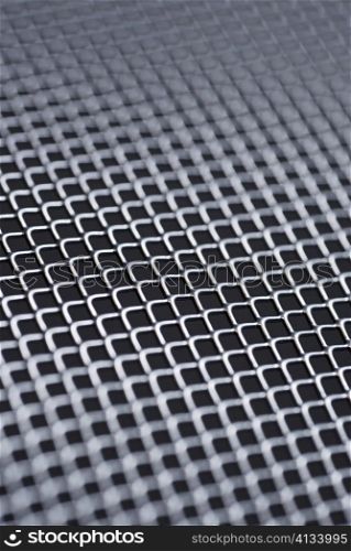 Close-up of a metal grille
