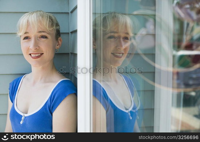 Close-up of a mid adult woman smiling