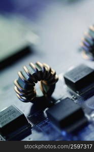 Close-up of a mother board