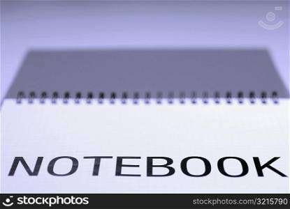 Close-up of a notebook