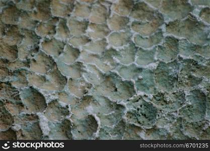 Close-up of a painted concrete surface