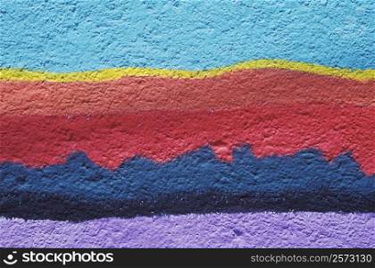 Close-up of a painted wall