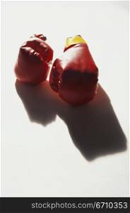 Close-up of a pair of boxing gloves
