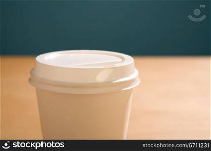 Close up of a paper cup