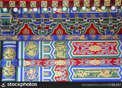 Close-up of a pattern on a wall, Beijing, China