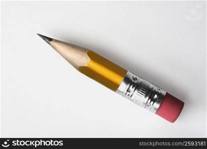 Close-up of a pencil with an eraser