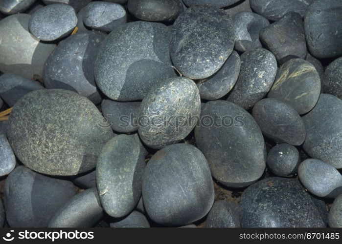 Close-up of a pile of weathered stones