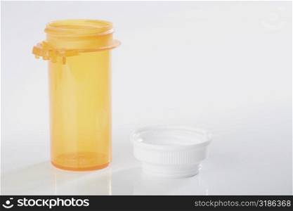Close-up of a pill bottle
