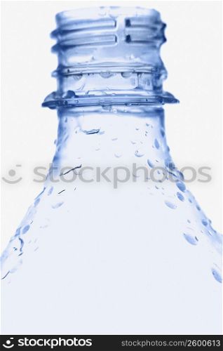 Close-up of a plastic water bottle