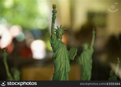 Close-up of a replica of Statue Of Liberty, New York City, New York State, USA