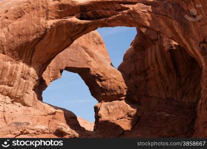 Close up of a rock formation at Arches NP
