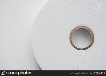 Close-up of a roll of adhesive tape