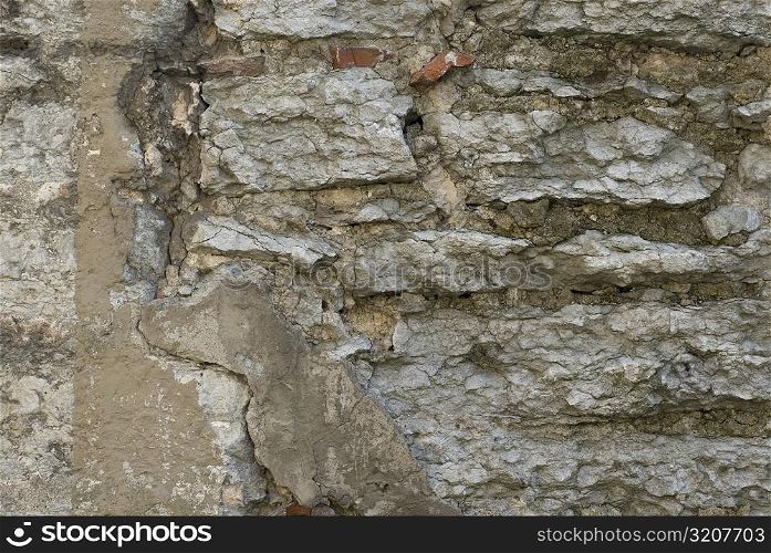 Close-up of a rugged wall