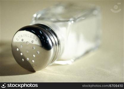 Close-up of a salt shaker