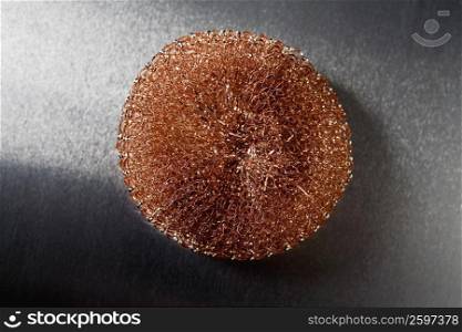 Close-up of a scouring pad