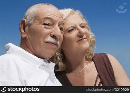 Close-up of a senior couple