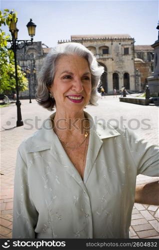 Close-up of a senior woman smiling, Santo Domingo, Dominican Republic