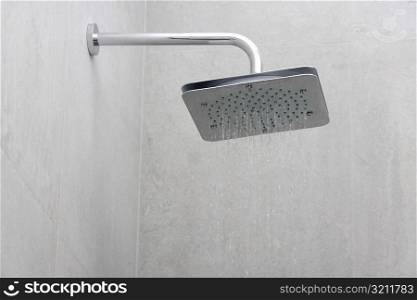 Close-up of a shower in the bathroom