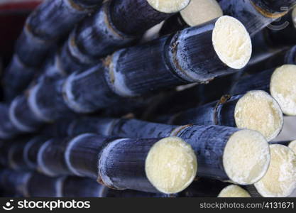 Close-up of a stack of bamboos, Guillin, China