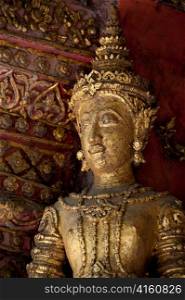 Close-up of a statue at Wat Phra Singh, Chiang Mai, Thailand