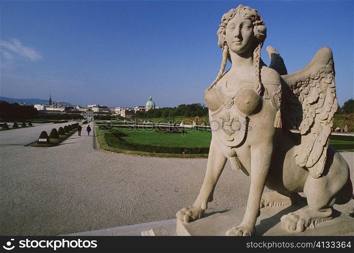 Close-up of a statue, Belvedere Palace, Vienna, Austria