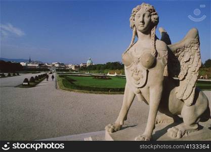 Close-up of a statue, Belvedere Palace, Vienna, Austria