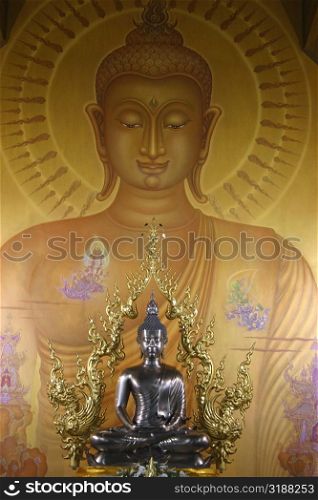 Close-up of a statue of Buddha, Chiang Khong, Thailand