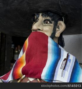 Close-up of a statue with scarf, Zona Centro, San Miguel de Allende, Guanajuato, Mexico