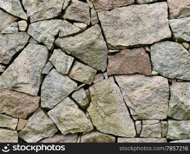 Close up of a stone pile, a barrier, textures and copy space