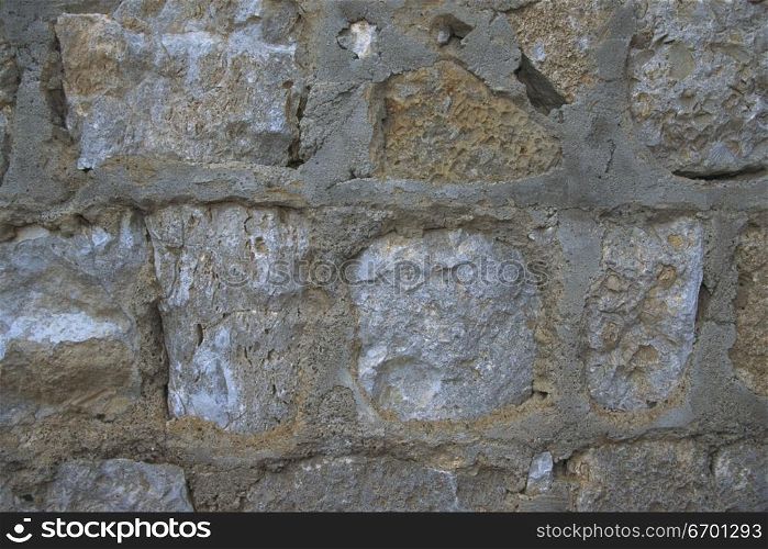 Close-up of a stone wall